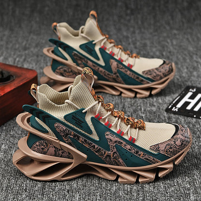 Men's Lightweight Running Sneakers Fashion Casual Flying Woven Trainers Blade Sports Shoes | 1236