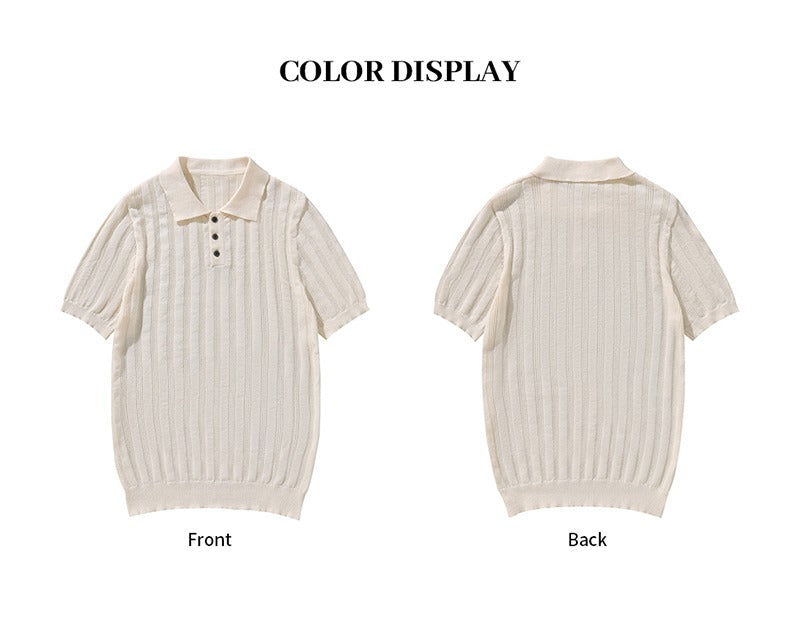 High Quality Summer Men's Knitted Short Sleeve Comfortable & Breathable Polo Shirt | POLO1