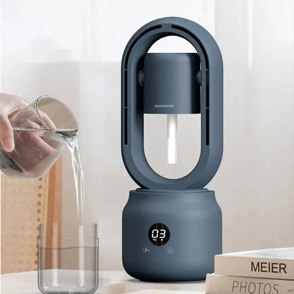 Multi-Functional Leafless Jet Fan Water Spray Vertical Summer Ultrasonic Cooling Humidifier Fan | HX87