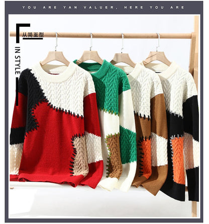 Men's Winter Casual Sweater Crew Neck Knit Pullover Sweater | 2410-WE24606