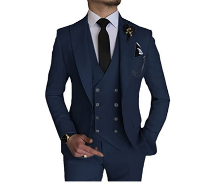 Uomo 3 pezzi vestito su misura matrimonio slim fit business blazer giacca gilet pantaloni smoking | 101