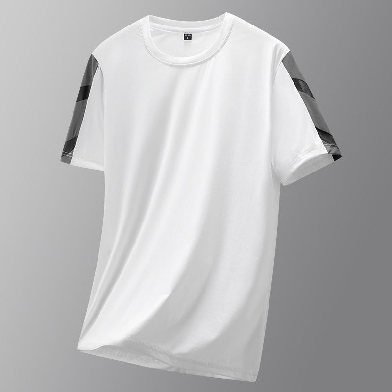 Men's Set Clothes 3 Pieces T Shirt Short Sleeve Solid Color Summer Sets | 1083