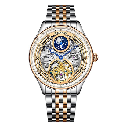 Orologio da polso automatico di lusso meccanico da uomo in acciaio inossidabile impermeabile | J117 