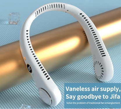 Ventilatore di raffreddamento USB ricaricabile portatile per esterni con display digitale | R8 