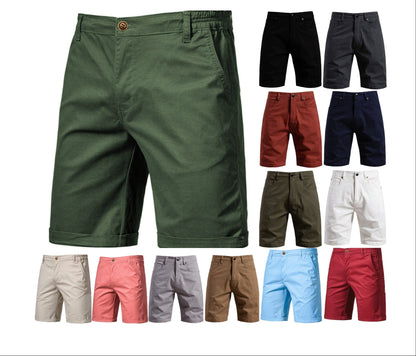 Men's Slim-Fit 5-Inch Cargo Shorts – Cotton Casual Summer Shorts (Plus Sizes) | ST019