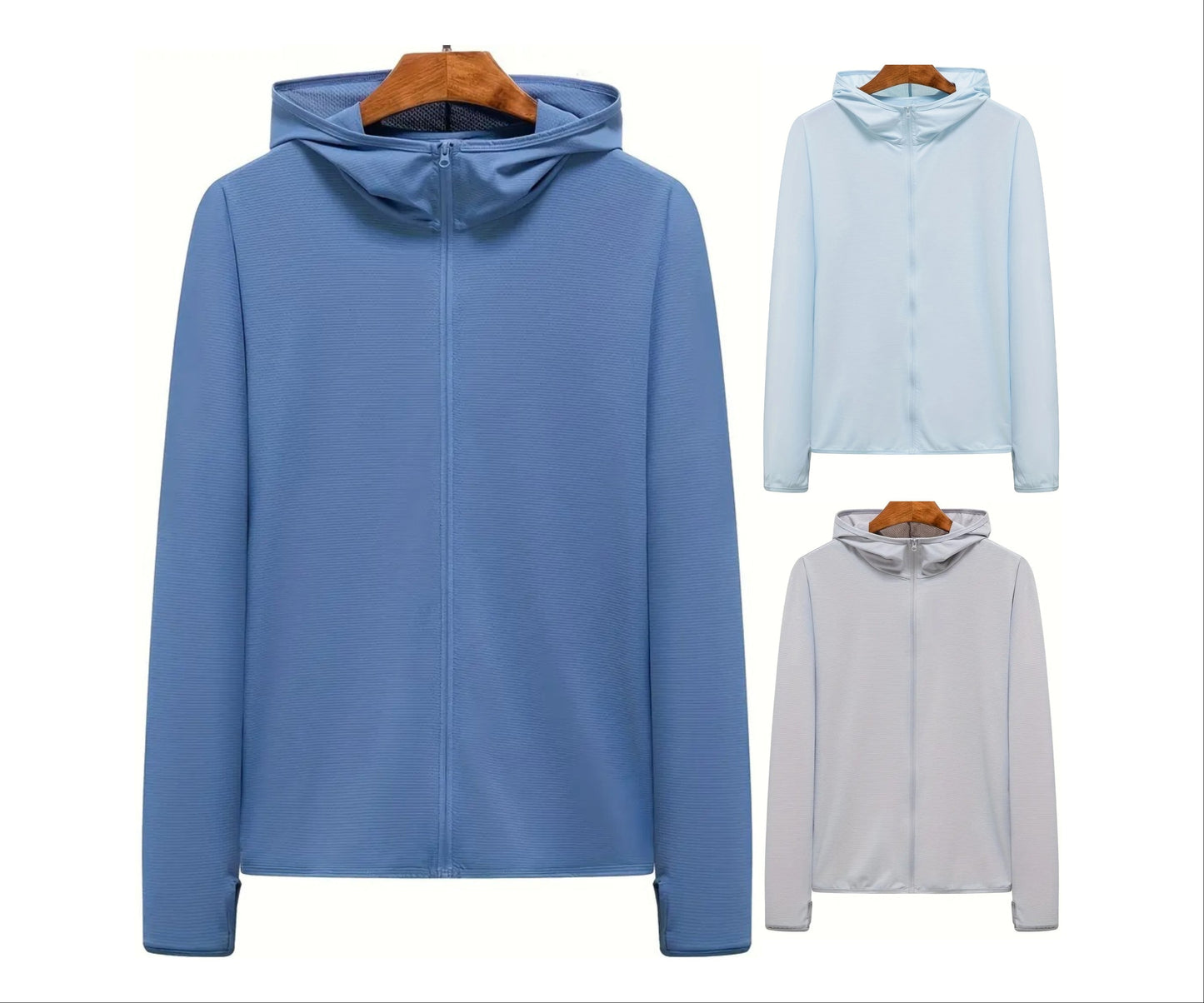 Men’s Lightweight UV Sun Hoodie – Ice Silk, Quick-Dry & Breathable for Summer – Fishing, Cycling, Hiking Activewear | 1999