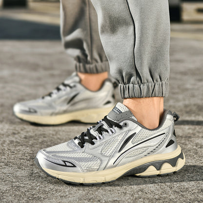 Men’s Retro Sport Sneakers – Lightweight Breathable Trainers with Cushioned Sole | A98