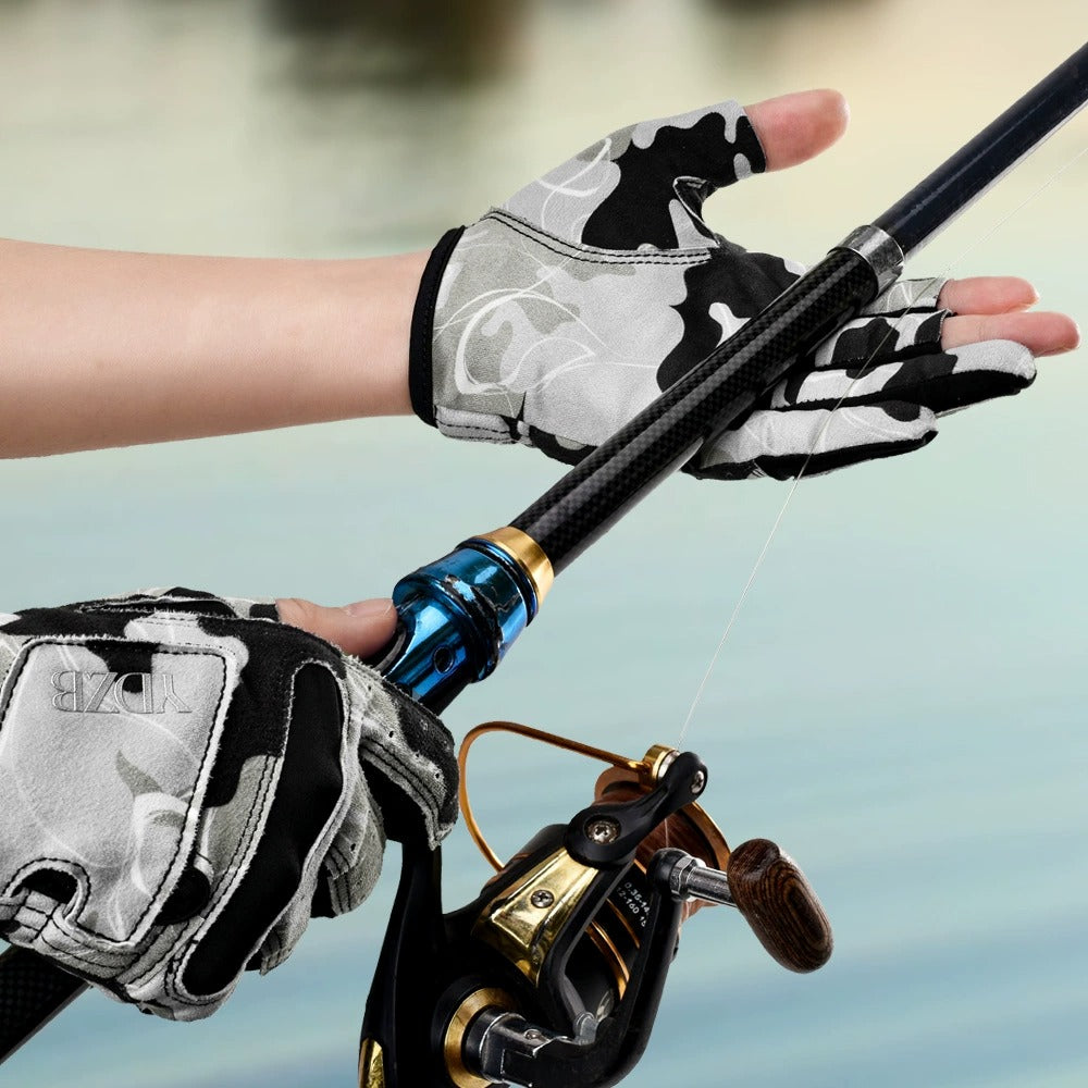 Summer 3-Finger Fishing Gloves – Anti-Slip & UV Protection | P032024
