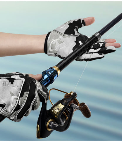 Summer 3-Finger Fishing Gloves – Anti-Slip & UV Protection | P032024
