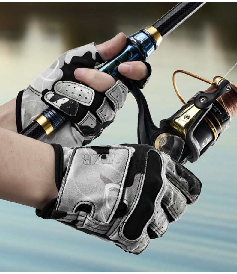 Summer 3-Finger Fishing Gloves – Anti-Slip & UV Protection | P032024