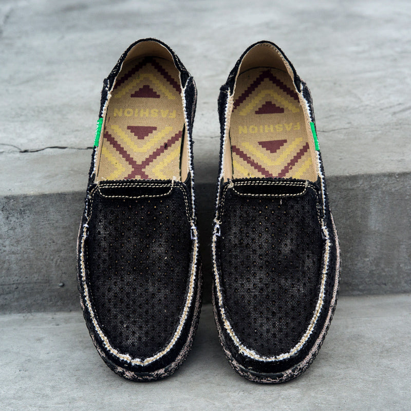 Men’s Plus Size Mesh Sneakers – Lightweight, Slip-On Outdoor Casual Shoes | 8808
