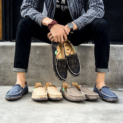 Men’s Plus Size Mesh Sneakers – Lightweight, Slip-On Outdoor Casual Shoes | 8808