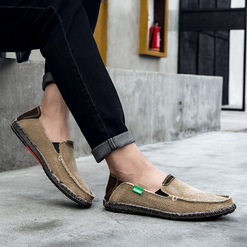 Men’s Plus Size Mesh Sneakers – Lightweight, Slip-On Outdoor Casual Shoes | 8808