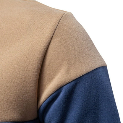 Men's Long Sleeve Polo Collar Sweatshirt - 2025 Spring Casual Streetwear Top | HD3006