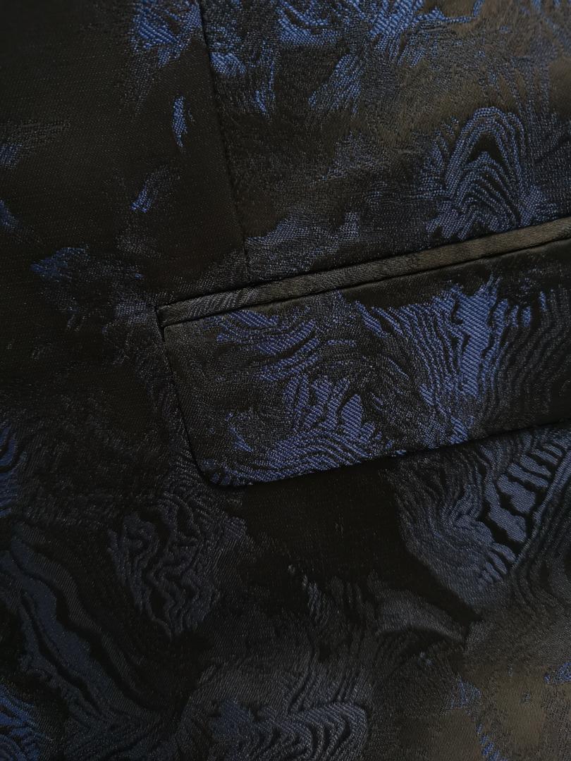 Costume de smoking 3 pièces en jacquard de luxe de haute qualité pour homme, ensemble blazer, gilet et pantalon pour fête de mariage | 1515 