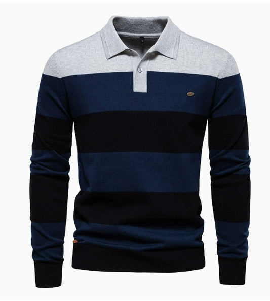 Polo de golf décontracté à manches longues et demi-fermeture éclair pour homme | PL218 