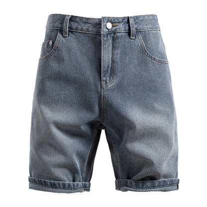 Men's Vintage Straight-Leg Denim Shorts - 2025 Summer Mid-Thigh Casual Jeans Shorts | ST0018
