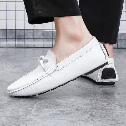 Men’s Genuine Leather Loafers – Classic Driving Moccasins with Anti-Slip Sole | 0063