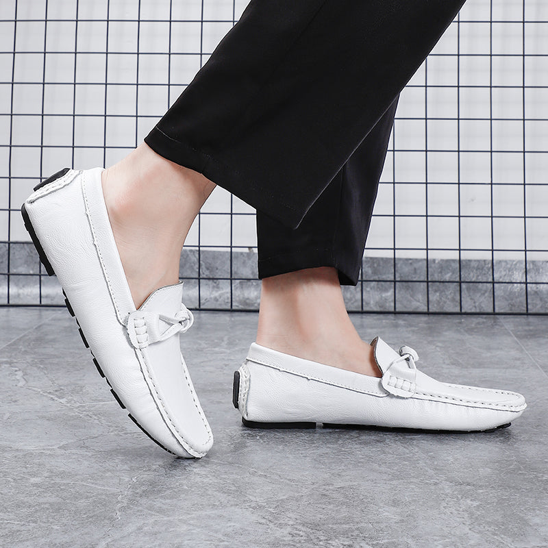 Men’s Genuine Leather Loafers – Classic Driving Moccasins with Anti-Slip Sole | 0063
