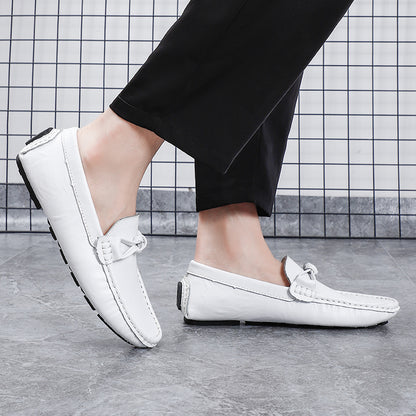 Men’s Genuine Leather Loafers – Classic Driving Moccasins with Anti-Slip Sole | 0063