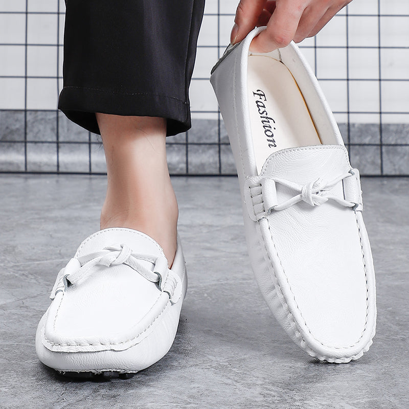 Men’s Genuine Leather Loafers – Classic Driving Moccasins with Anti-Slip Sole | 0063