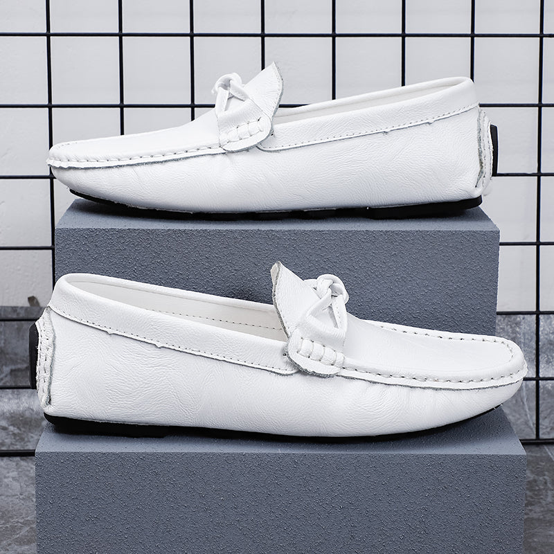 Men’s Genuine Leather Loafers – Classic Driving Moccasins with Anti-Slip Sole | 0063