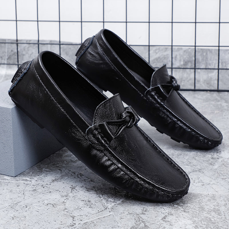 Men’s Genuine Leather Loafers – Classic Driving Moccasins with Anti-Slip Sole | 0063