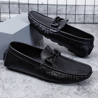 Men’s Genuine Leather Loafers – Classic Driving Moccasins with Anti-Slip Sole | 0063