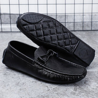 Men’s Genuine Leather Loafers – Classic Driving Moccasins with Anti-Slip Sole | 0063