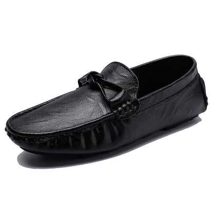 Men’s Genuine Leather Loafers – Classic Driving Moccasins with Anti-Slip Sole | 0063