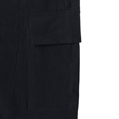 Men’s Four-Season Lightweight Linen Cargo Pants Breathable Multi-Pocket Loose Wide-Leg Trousers | MTGZ-9