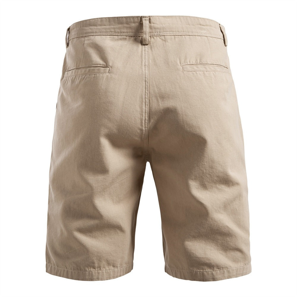 Men's 100% Cotton Cargo Shorts - 2025 Summer Straight-Leg 5-Inch Casual Shorts | MZ0312