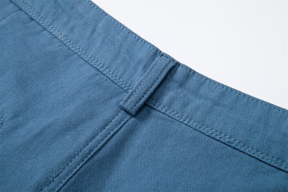 Men's 100% Cotton Cargo Shorts - 2025 Summer Straight-Leg 5-Inch Casual Shorts | MZ0312