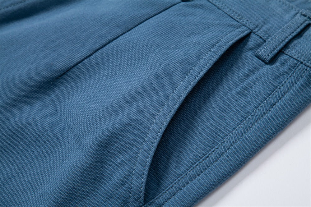 Men's 100% Cotton Cargo Shorts - 2025 Summer Straight-Leg 5-Inch Casual Shorts | MZ0312