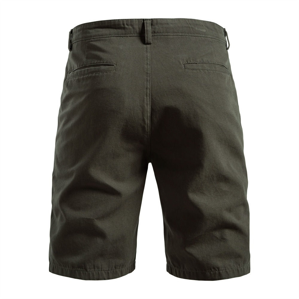 Men's 100% Cotton Cargo Shorts - 2025 Summer Straight-Leg 5-Inch Casual Shorts | MZ0312