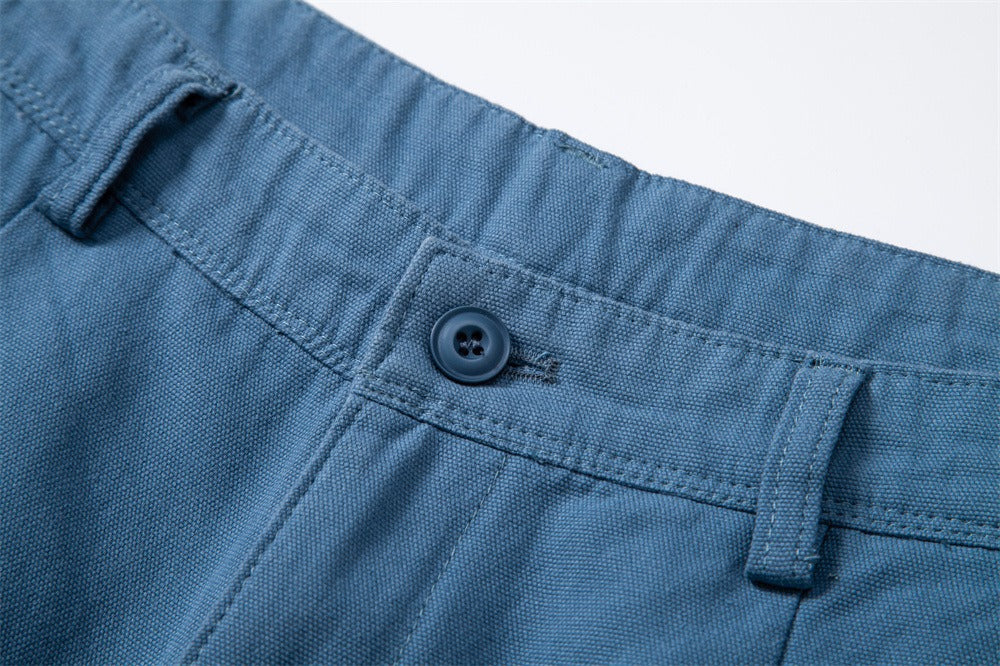 Men's 100% Cotton Cargo Shorts - 2025 Summer Straight-Leg 5-Inch Casual Shorts | MZ0312