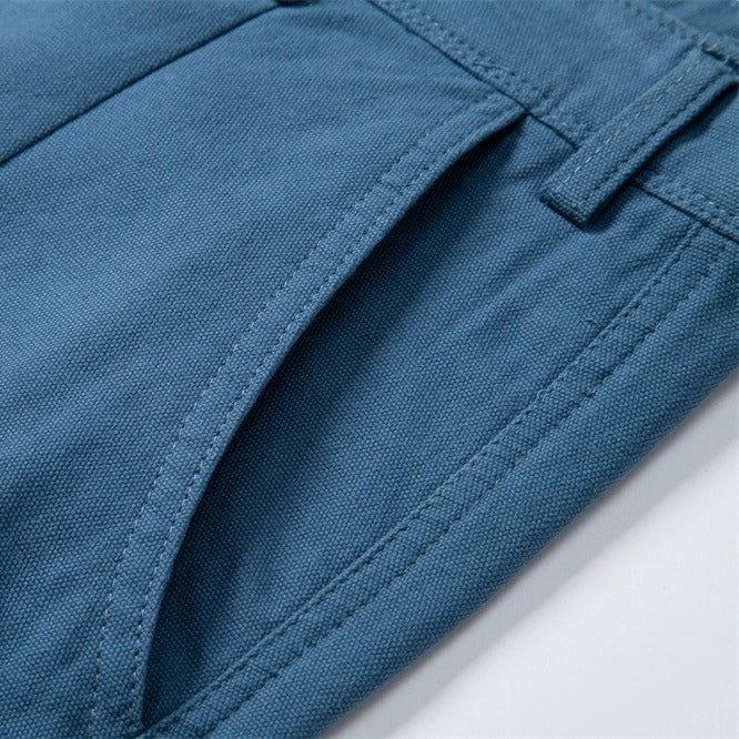 Men's 100% Cotton Cargo Shorts - 2025 Summer Straight-Leg 5-Inch Casual Shorts | MZ0312