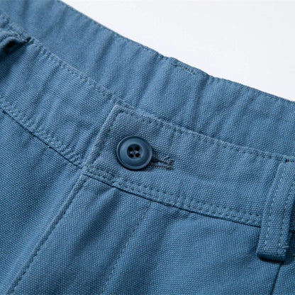 Men's 100% Cotton Cargo Shorts - 2025 Summer Straight-Leg 5-Inch Casual Shorts | MZ0312