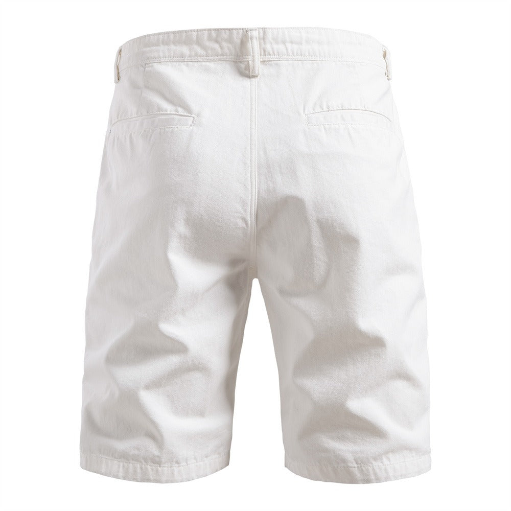 Men's 100% Cotton Cargo Shorts - 2025 Summer Straight-Leg 5-Inch Casual Shorts | MZ0312