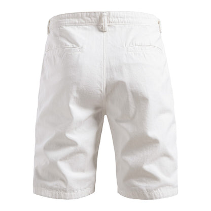 Men's 100% Cotton Cargo Shorts - 2025 Summer Straight-Leg 5-Inch Casual Shorts | MZ0312