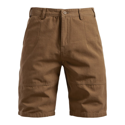 Men's 100% Cotton Cargo Shorts - 2025 Summer Straight-Leg 5-Inch Casual Shorts | MZ0312