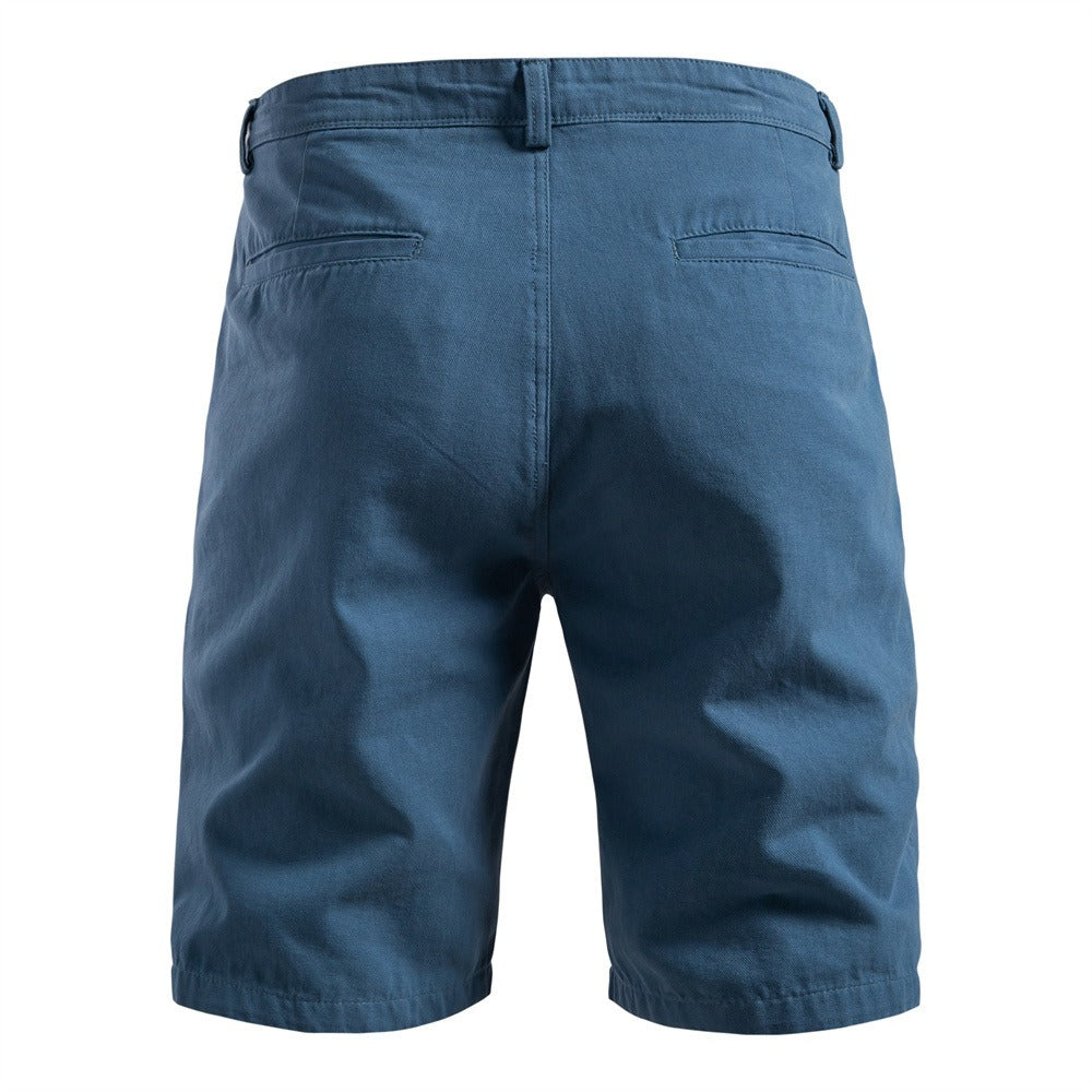 Men's 100% Cotton Cargo Shorts - 2025 Summer Straight-Leg 5-Inch Casual Shorts | MZ0312