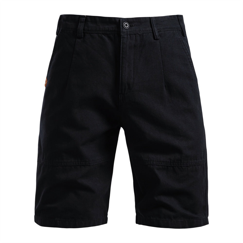 Men's 100% Cotton Cargo Shorts - 2025 Summer Straight-Leg 5-Inch Casual Shorts | MZ0312