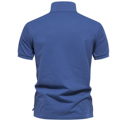 Men's Gradient Color-Block Polo Shirt - Spring Slim-Fit Casual Top | PL1011