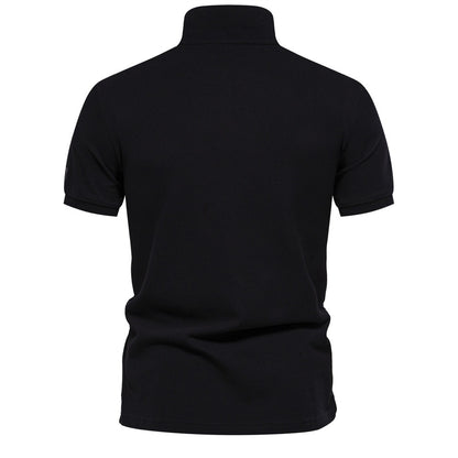 Men's Embroidered Cotton Polo Shirt - 2025 Spring Slim-Fit Casual Top | PS1012