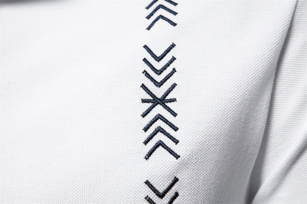 Men's Embroidered Cotton Polo Shirt - 2025 Spring Slim-Fit Casual Top | PS1012