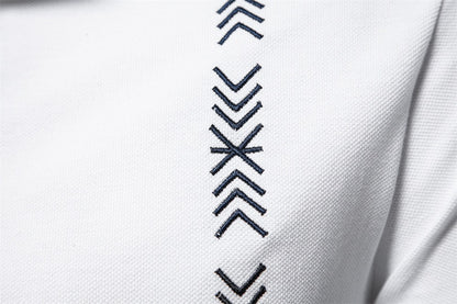 Men's Embroidered Cotton Polo Shirt - 2025 Spring Slim-Fit Casual Top | PS1012
