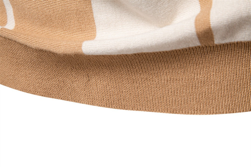 Men's Striped Knit Polo Shirt - 2025 Summer Slim-Fit Urban Casual Top | PSD8021/PSD8028