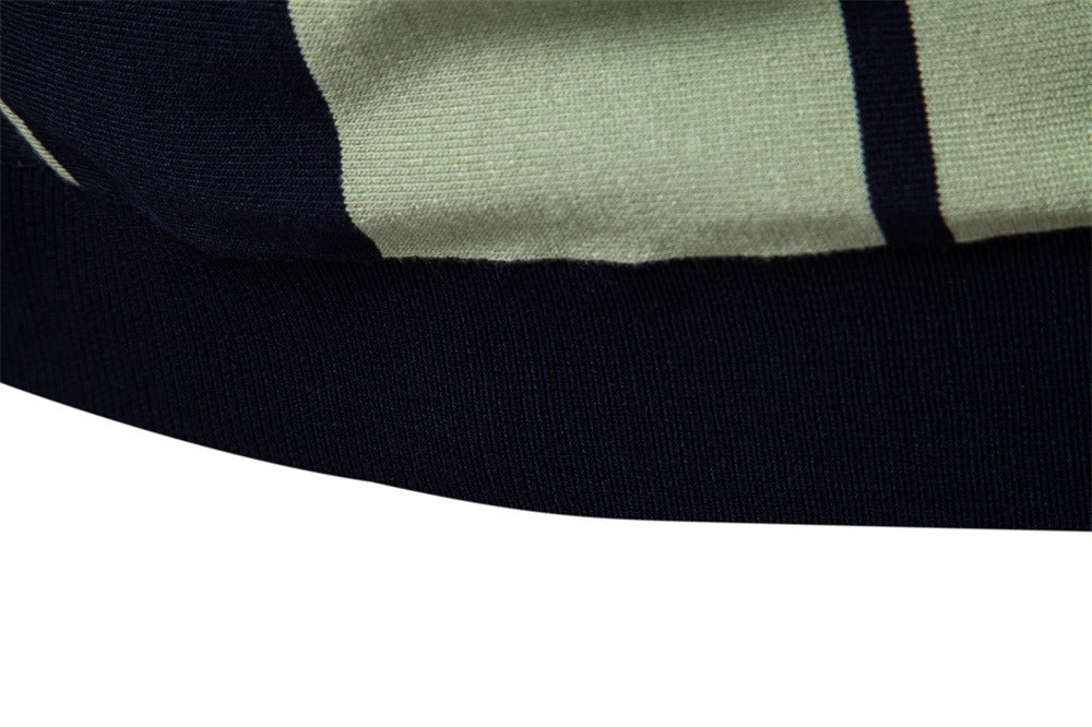 Men's Striped Knit Polo Shirt - 2025 Summer Slim-Fit Urban Casual Top | PSD8021/PSD8028