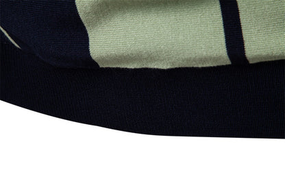 Men's Striped Knit Polo Shirt - 2025 Summer Slim-Fit Urban Casual Top | PSD8021/PSD8028